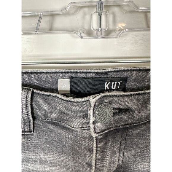 Kut from the Kloth Women's Connie High Rise Ankle Skinny Jeans Gray Size 6 - Picture 7 of 11